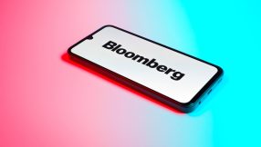 image showing phone with Bloomberg logo